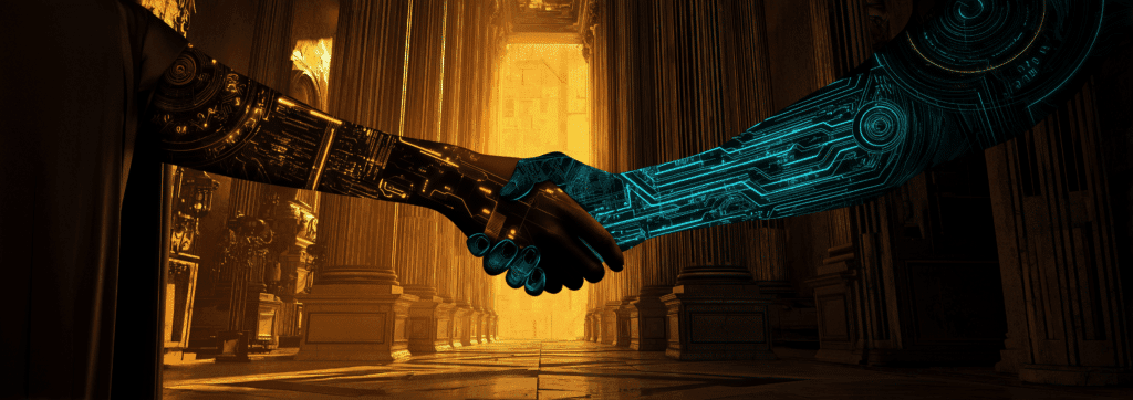 Vaulta Crossing the threshold handshake
